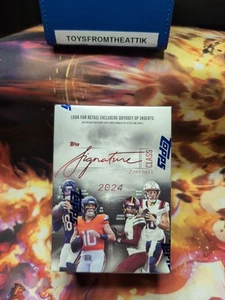 2024 Topps NFL SIGNATURE CLASS Retail Blaster Box New Sealed (72 Card Ct) Rare - Picture 1 of 4