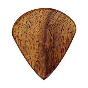 Teak Wood Guitar Pick - 1.5 mm - Jazz Shape - Handmade Specialty Exotic Plectrum - Picture 1 of 1