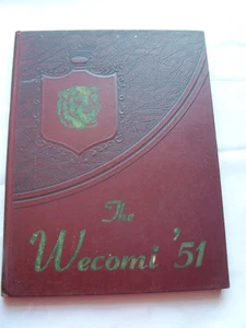 1951 WHEATON HIGH SCHOOL YEARBOOK WHEATON, ILLINOIS WECOMI UNMARKED - Picture 1 of 1