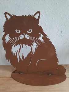 Edelrost Metall Dekoration Garten Deko Figur Tier Katze - Bild 1 von 4