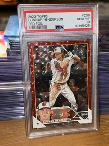 Gunnar Henderson Rookie 2023 Topps Red Foil /199 PSA10! Wow - Picture 1 of 3
