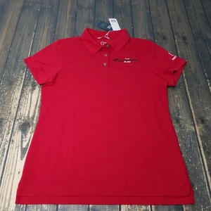 Honda Racing Damen Poloshirt Größe L Large rot kariert Flagge Event - Bild 1 von 11