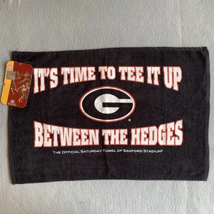UGA Bulldogs Handtuch It’s time to tee it up Between the Hedges 22" x 15" NEU - Bild 1 von 8