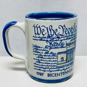Louisville Stoneware 1987 Mug Bicentennial U.S. Constitution 12oz We The People - Picture 1 of 10