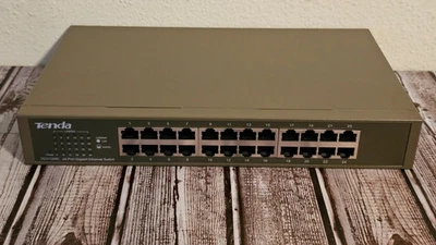 Tenda TEG1024D 24-Port Gigabit Unmanaged Ethernet Network Switch W/ Cord & Ears - image 1 of 3