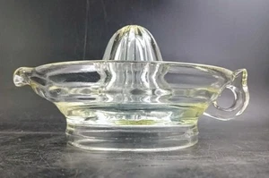 Large Clear Glass Juicer, Pistol Hammer Handle, 6" Vintage Excellent Condition - Picture 1 of 7