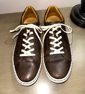 Scarpe sneakers Oxford COLE HAAN M's pelle marrone scuro 13 M usate in ottime condizioni - Foto 1 di 7