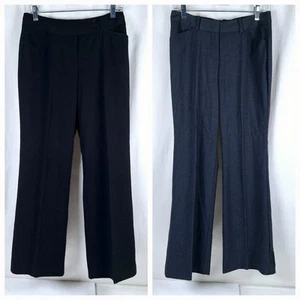 LOT OF 2 PAIR Worthington Womens Modern Fit Slacks Black Trouser Pants Size 2P - Picture 1 of 7