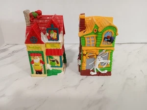 Lot Of 2 Vintage Russell Stover Piggy Banks - Looney Tunes Halloween & Christmas - Picture 1 of 9