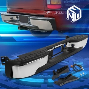 Parachoques trasero de acero compatible con 99-07 GMC Sierra Chevy Silverado 1500 2500 Styleside - Imagen 1 de 6