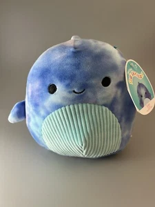 Squishmallow Cyan Whale Blue Kellytoy New Release 7.5” Exclusive NWT 2022 - Picture 1 of 2