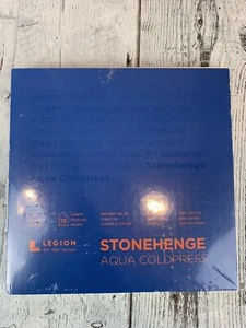 Almohadilla de prensa en frío Stonehenge Aqua Block 7""X7"" 15 hojas/paquete blanco 140 645248440951 - Imagen 1 de 2