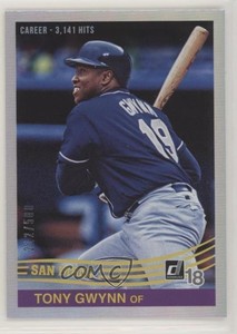 2018 Panini Donruss Retro 1984 Stat Line Career /500 Tony Gwynn #258 HOF