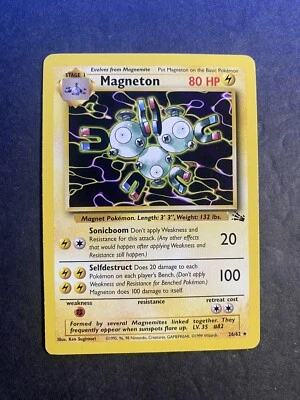 1st Edition Pokemon Non Holo Magenton Card #24/62 - Image 1 of 3
