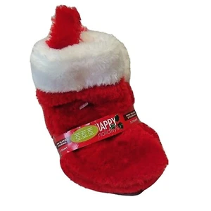 Rot und weiß Plüsch klein 6 Zoll Weihnachten Strumpf Paket von 3 Neu - Bild 1 von 3