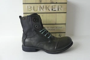 Bunker Lace up Womens Leather Ankle Boots New in Box Bunker & BKR EUR 37 - Picture 1 of 14