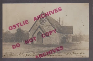 Morton MINNESOTA RPPC c1910 ST. CORNELIA EPISCOPAL CHURCH Indians SIOUX INDIAN 2 - Picture 1 of 2
