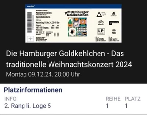 Ticket Für Hamburger Goldkehlchen - Das Traditionelle Weihnachtskonzert Am... - Bild 1 von 1