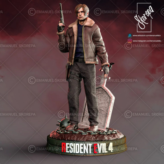 ArtStation - Claire Redfield - Resident Evil 2 Remake - Statue