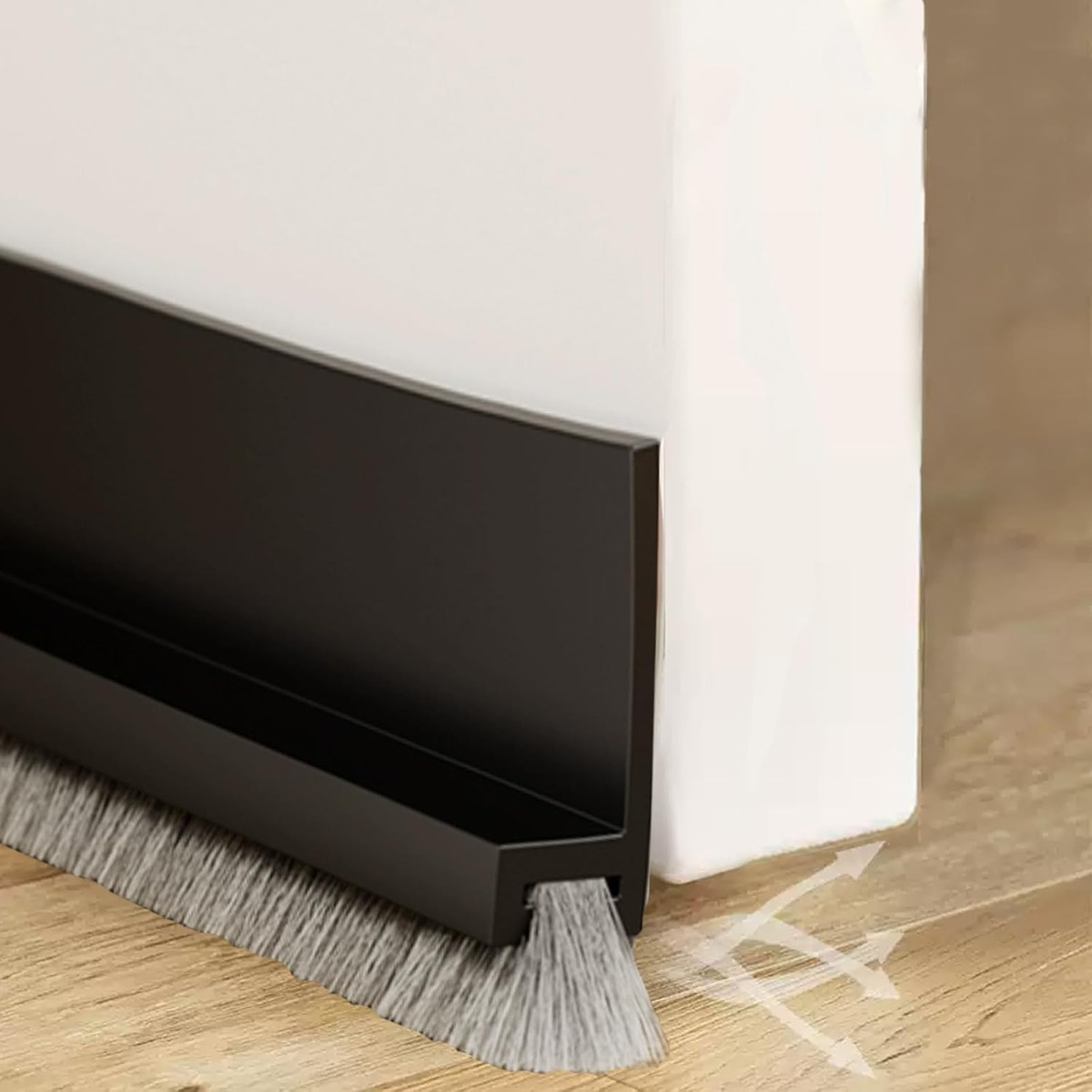 Guarnizione Sottoporta A Spazzola - Paraspifferi 100cm Marrone - Foto 2