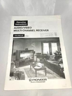 Original Pioneer VSX-D307HT Receiver Owners Manual (1998) - Image 1 of 4