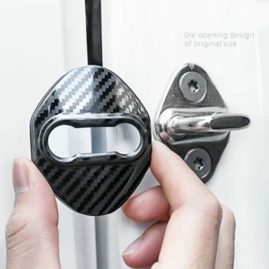 Juego de 4 piezas de cubierta protectora negra con cerradura de puerta de automóvil para Toyota Tundra 2014-2023 - Imagen 1 de 8
