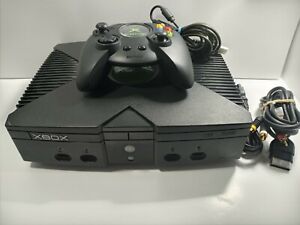 Microsoft Xbox Original Black Console Bundle, Soft Mod with Lots of Games