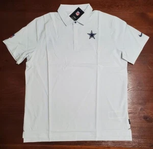 NWT NFL Dallas Cowboys NIKE Dri-Fit Sideline Coaches Polo Golf Shirt Men's SZ XL - Picture 1 of 11