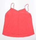 Papaya Womens Pink 100% Cotton Basic Tank Size 18 V-Neck