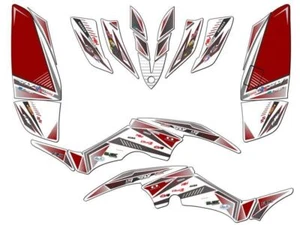 All Years RAPTOR 350 SURGE Red Senge Graphics Kit Compatible with Yamaha - Picture 1 of 7
