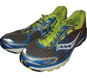 NUOVE scarpe da corsa Saucony Ride da uomo grigie blu rosso bianco taglia 14 - Foto 1 di 7