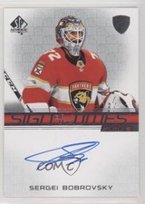 2020-21 SP Authentic Sign of the Times 2010s Sergei Bobrovsky #ST10-SB Auto