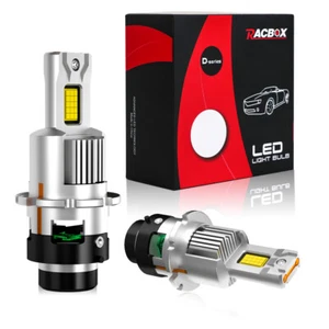 D2S D2R D2C LED Headlight Bulbs 6000K 20000LM Conversion Kit Replace HID Xenon - Picture 1 of 14