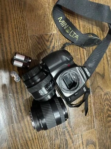 Minolta Maxxum 400SI 35mm SLR Film Camera With AF Zoom Lens TESTED WORKING - Picture 1 of 14