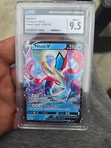 Cgc Cirtified MILOTIC V POKIEMON (2020) REBEL CLASH-043/192 9.5 MINT - Picture 1 of 4