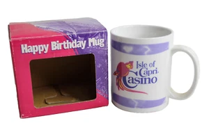 Isle of Capri Casino Happy Birthday Coffee Cup/Mug with Original Box - Picture 1 of 11