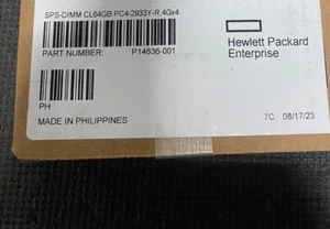 P14636-001 HPE CL 64GB 2Rx4 PC4-2933Y FIO P14492-B21 - Picture 1 of 1