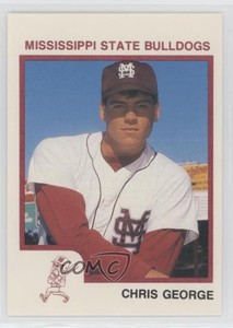 1991 Mississippi State Bulldogs Team Issue Chris George Rookie RC