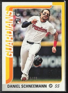 2025 Topps Series 2 #574 Daniel Schneemann Vintage Stock /99 Guardians RC - Picture 1 of 2