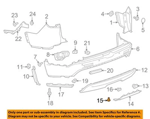 GM OEM 12-24 Acadia Rear Bumper Bumper Components-Cover Bolt 11612235 - Picture 1 of 2