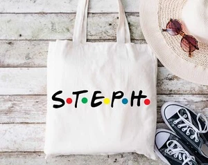 Friends TV Show Tote Shopping Bag - Personalised Name. Friends Gift - Picture 1 of 1