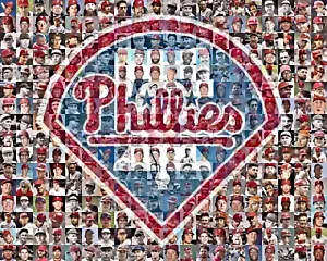 Stampa mosaico Philadelphia Phillies arte dei più grandi Phillies di tutti i tempi. - Foto 1 di 13