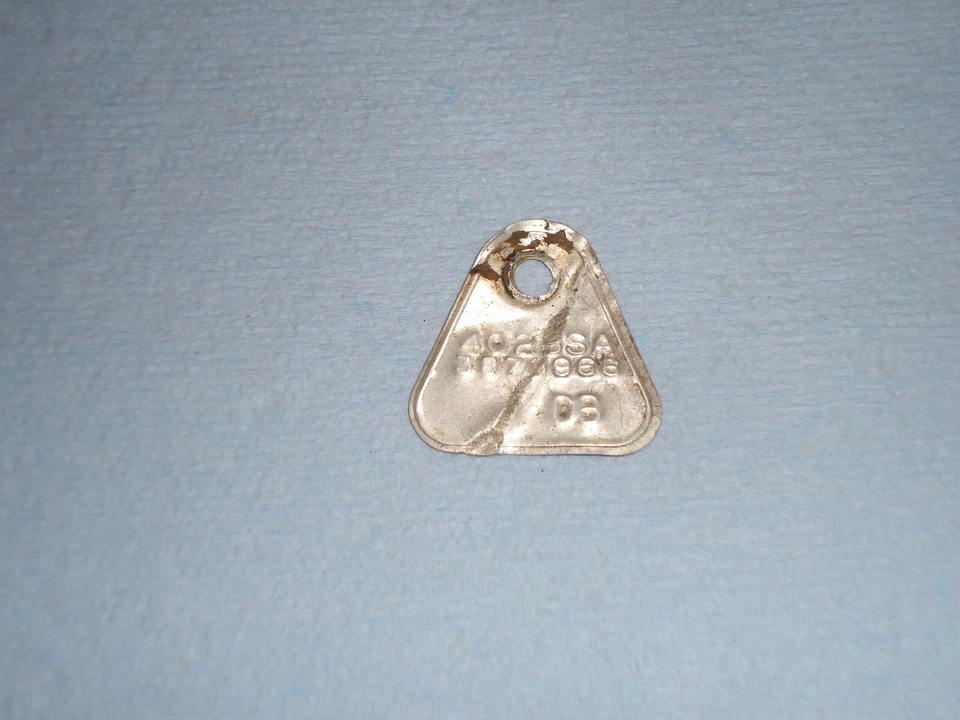 Carter AVS 4-Barrel Carburetor ID Tag 4028sa 1966 Chevrolet Nova Chevelle 327 - Image 1 of 2