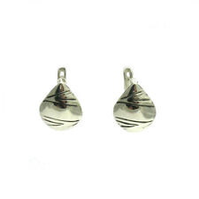 Stylish Sterling Silver Solid Punctured Earrings 925 Handmade Nickel Free