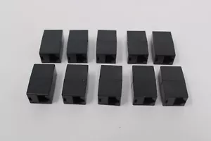 10X Adattatore Accoppiatore Connettore Ethernet LAN Rete RJ45 Femmina a Femmina CAT5e/5 - Foto 1 di 4
