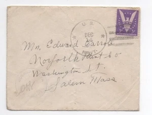 United States Naval Censor cover 905 to Salem Massachusetts - Picture 1 of 2