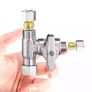 Fridge Water Line Kit Connector - Refrigerator Ice Maker Water Line Splitter Al - Picture 1 of 6