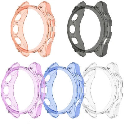 QVBWORLD For Garmin Fenix 8 43mm/ 47mm/ 51mm Case TPU Cover Shockproof Protector Bumper