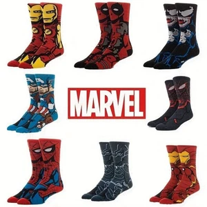 Mens "SUPERHERO" Marvel Comics Movie Cartoon Novelty Character Socks UK 6-11 - Picture 1 of 10