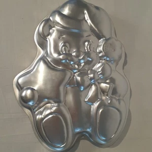 Wilton Bear-Y Christmas Cake Pan 2105-3314 Santa Star Bear Vintage 1998 - Picture 1 of 8